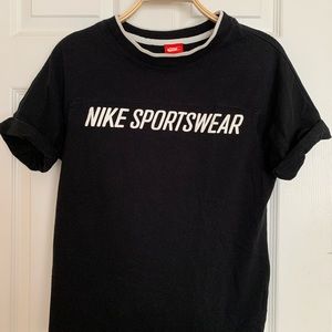 Vintage Nike Sportswear Black Short Sleeve T-Shirt